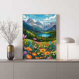 Blooming Mountain Meadow Jigsaw Puzzle 1000 Piece