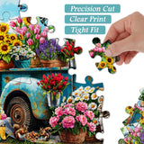 Flowers and Truck Jigsaw Puzzles 1000 Pieces