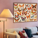 Vintage Colorful Butterfly Jigsaw Puzzle 1000 Pieces