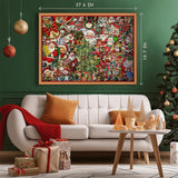 Merry Christmas Jigsaw Puzzle 1000 Pieces