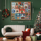 Christmas stamps Jigsaw Puzzle  1000 Pieces