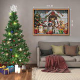 Christmas Animal Gathering Jigsaw Puzzle 1000 Pieces