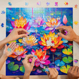 Rainbow Lotus Jigsaw Puzzle 1000 Pieces