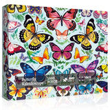 Colorful Butterflies Plant Flower Jigsaw Puzzle 1000 Pieces