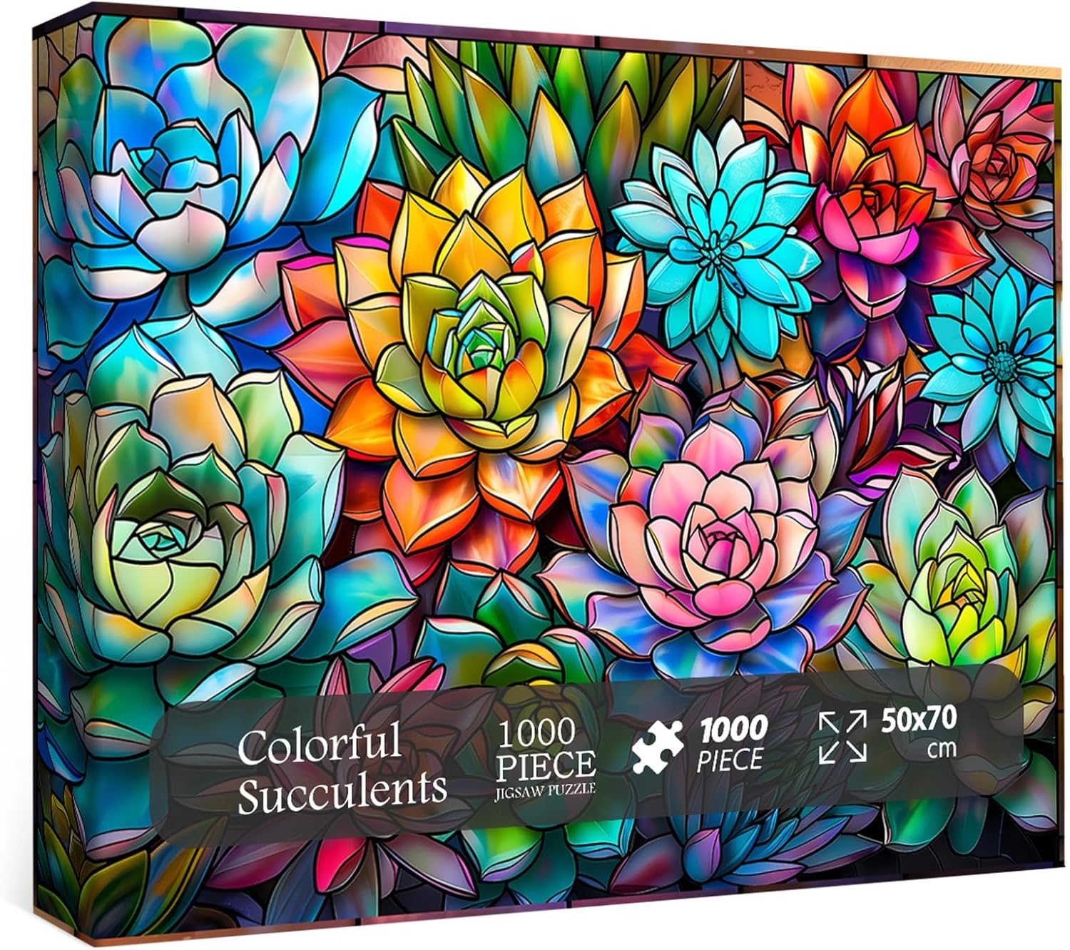 succulents puzzle 1000 Colorful Succulents Jigsaw Puzzles 1000 Pieces – Puzzlepickup