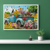 Flowers and Truck Jigsaw Puzzles 1000 Pieces