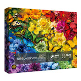 Rainbow Blooms Jigsaw Puzzle 1000 Pieces