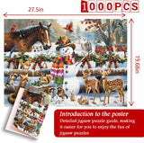 Christmas Animal Party Jigsaw Puzzles 1000 Pieces