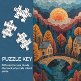 Puzzle colorato romantico da 1000 pezzi