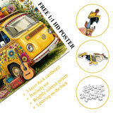 Elegante puzzle con cani con fiori, 1000 pezzi