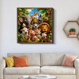 Elegante puzzle con cani con fiori, 1000 pezzi