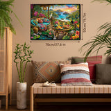 Stilvolles Blumenhunde-Puzzle 1000 Teile