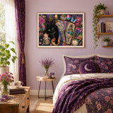 Elegante puzzle con cani con fiori, 1000 pezzi