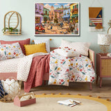 Elegante puzzle con cani con fiori, 1000 pezzi