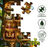 Stilvolles Blumenhunde-Puzzle 1000 Teile