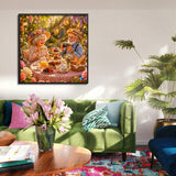Elegante puzzle con cani con fiori, 1000 pezzi