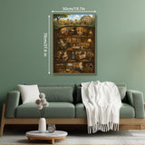 Elegante puzzle con cani con fiori, 1000 pezzi