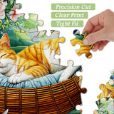 Garden Sleeping Kitten Jigsaw Puzzle 1000 Pieces