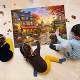 Elegante puzzle con cani con fiori, 1000 pezzi