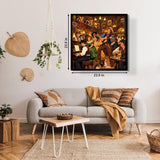 Elegante puzzle con cani con fiori, 1000 pezzi