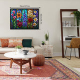 Elegante puzzle con cani con fiori, 1000 pezzi