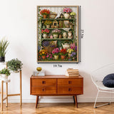 Stilvolles Blumenhunde-Puzzle 1000 Teile
