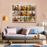 Elegante puzzle con cani con fiori, 1000 pezzi