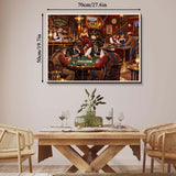Elegante puzzle con cani con fiori, 1000 pezzi