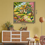 Stilvolles Blumenhunde-Puzzle 1000 Teile