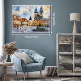 Elegante puzzle con cani con fiori, 1000 pezzi