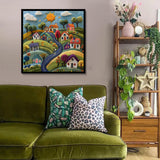Whimsical Wool Village Jigsaw Puzzle 1000 Pieces