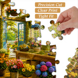 Elegante puzzle con cani con fiori, 1000 pezzi