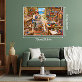 Elegante puzzle con cani con fiori, 1000 pezzi