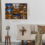 Elegante puzzle con cani con fiori, 1000 pezzi