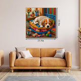 Elegante puzzle con cani con fiori, 1000 pezzi