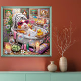 Elegante puzzle con cani con fiori, 1000 pezzi