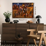 Puzzle Halloween dans la ville des épouvantails 1000 pièces