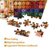 Elegante puzzle con cani con fiori, 1000 pezzi