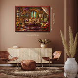 Elegante puzzle con cani con fiori, 1000 pezzi