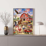 Elegante puzzle con cani con fiori, 1000 pezzi