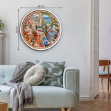 Elegante puzzle con cani con fiori, 1000 pezzi