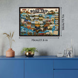 Stilvolles Blumenhunde-Puzzle 1000 Teile