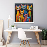 Geometric Art Cat Jigsaw Puzzle 1000 Pieces