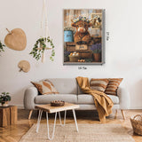 Elegante puzzle con cani con fiori, 1000 pezzi