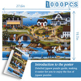 Elegante puzzle con cani con fiori, 1000 pezzi