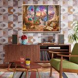 Elegante puzzle con cani con fiori, 1000 pezzi