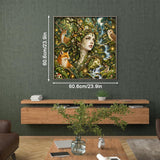 Elegante puzzle con cani con fiori, 1000 pezzi