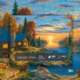 Lakeside cabins Jigsaw Puzzle 1000 Pieces