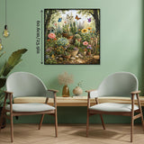 Elegante puzzle con cani con fiori, 1000 pezzi