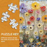 Puzzle élégant de chiens de fleurs 1000 pièces